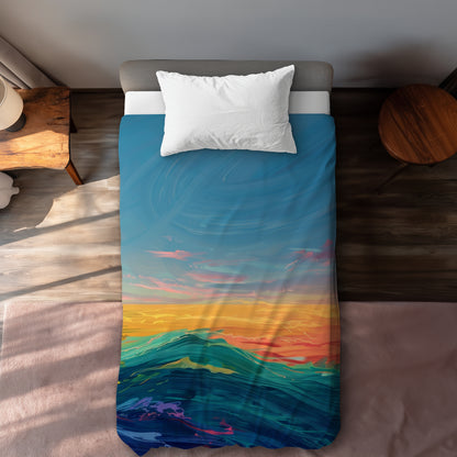 Watercolors Green Duvet Cover | Stylish Home Decor Essentials