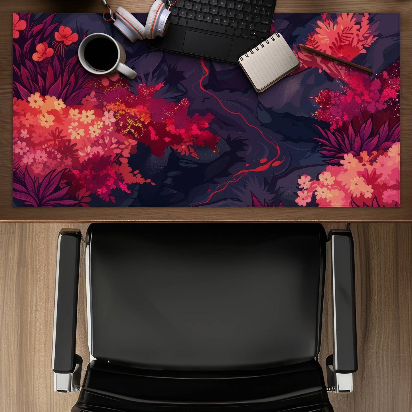 Burning plants - Desk mat - Print on demand