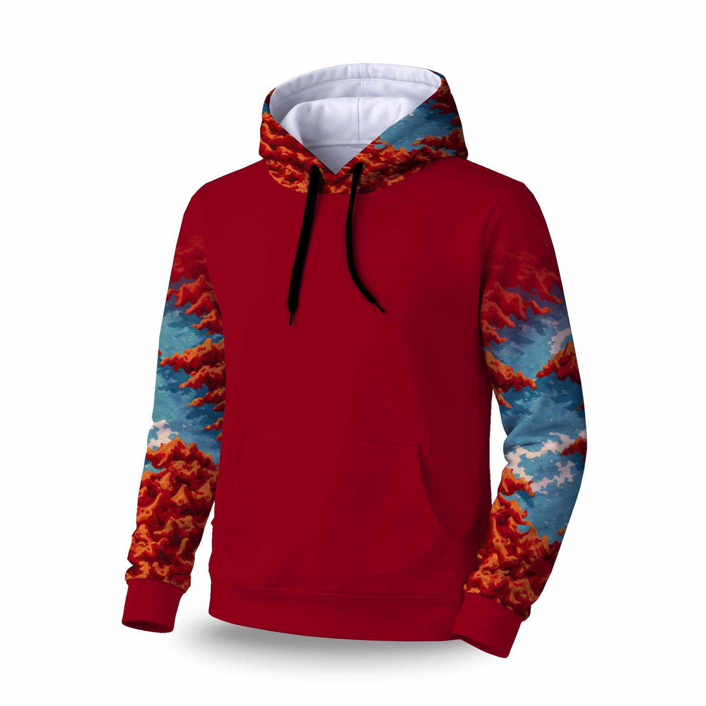 Red Mounds Sleevie Pullover Hoodie | Stylish Apparel