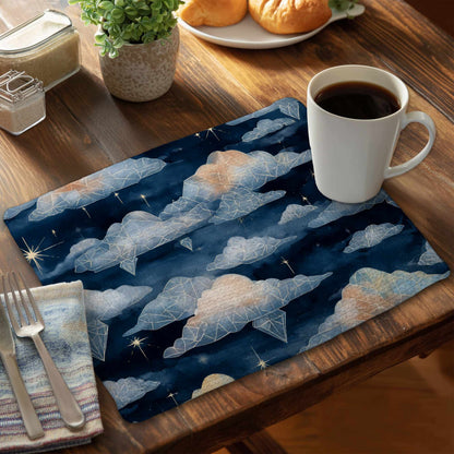 Nappe tressée nuages de cristal célestes pour la décoration intérieure