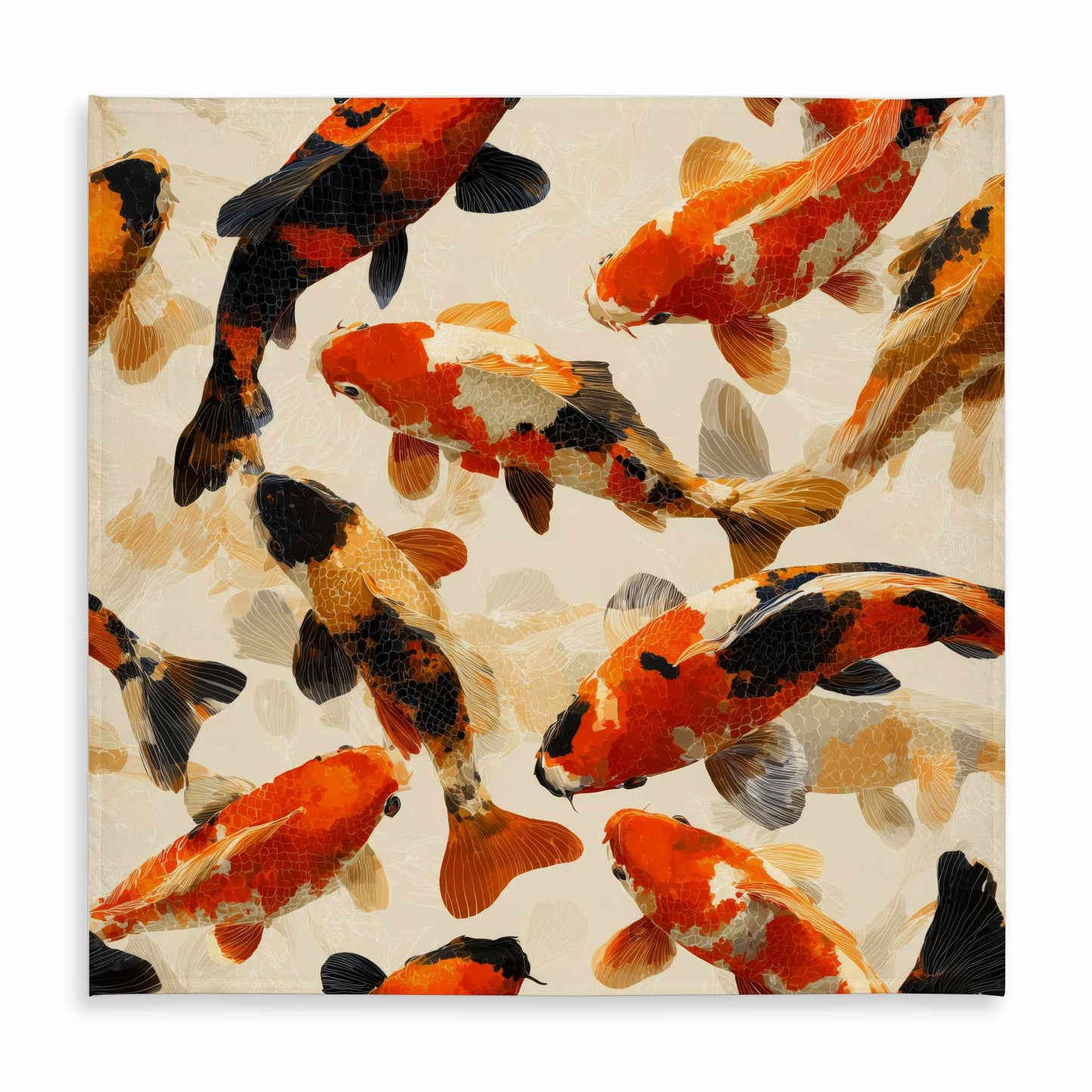 Koi Dance Flow Tablecloth - Indoor Outdoor Home Decor