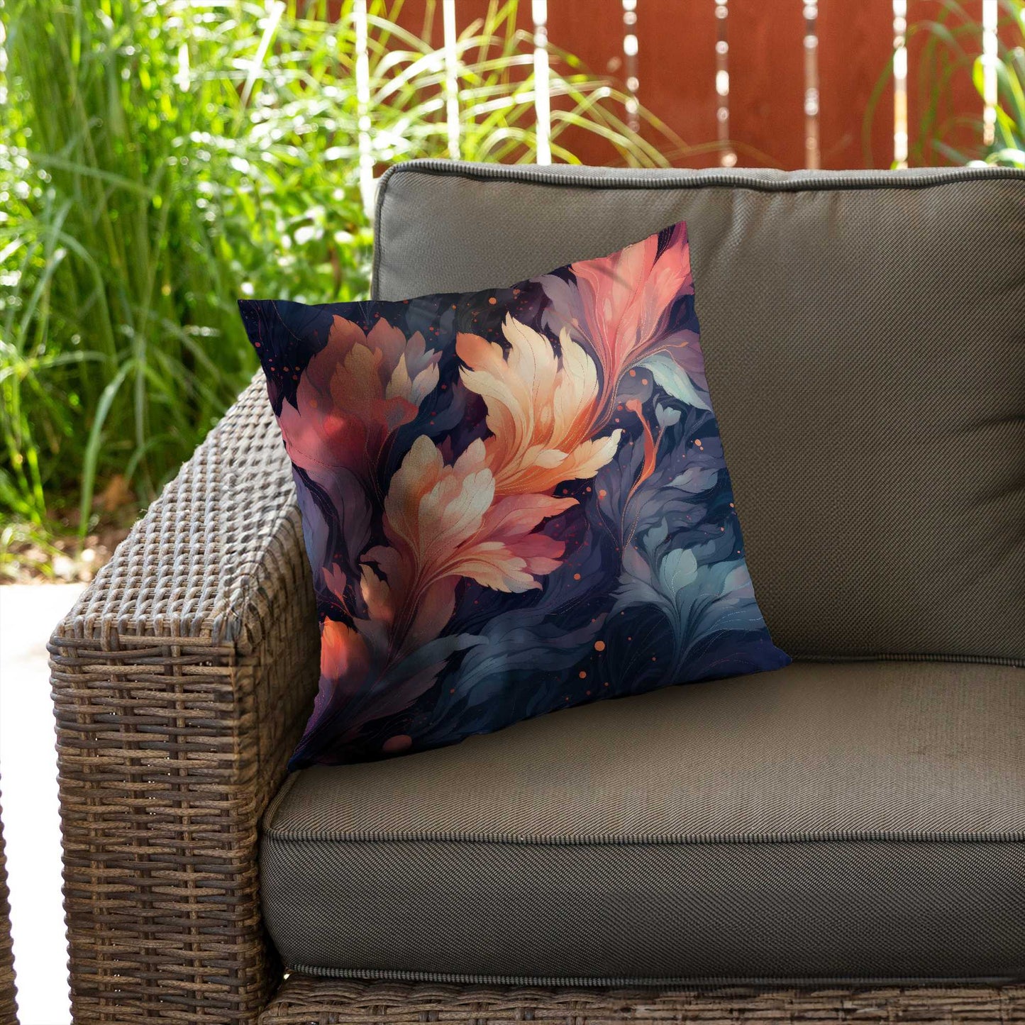 Ethereal Poly Twill Throw Pillow | Elegant Home Decor Accent