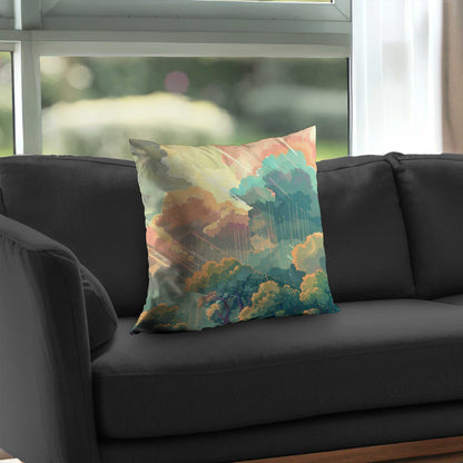 Crystal Winds Poly Twill Throw Pillow | Home Decor Accent