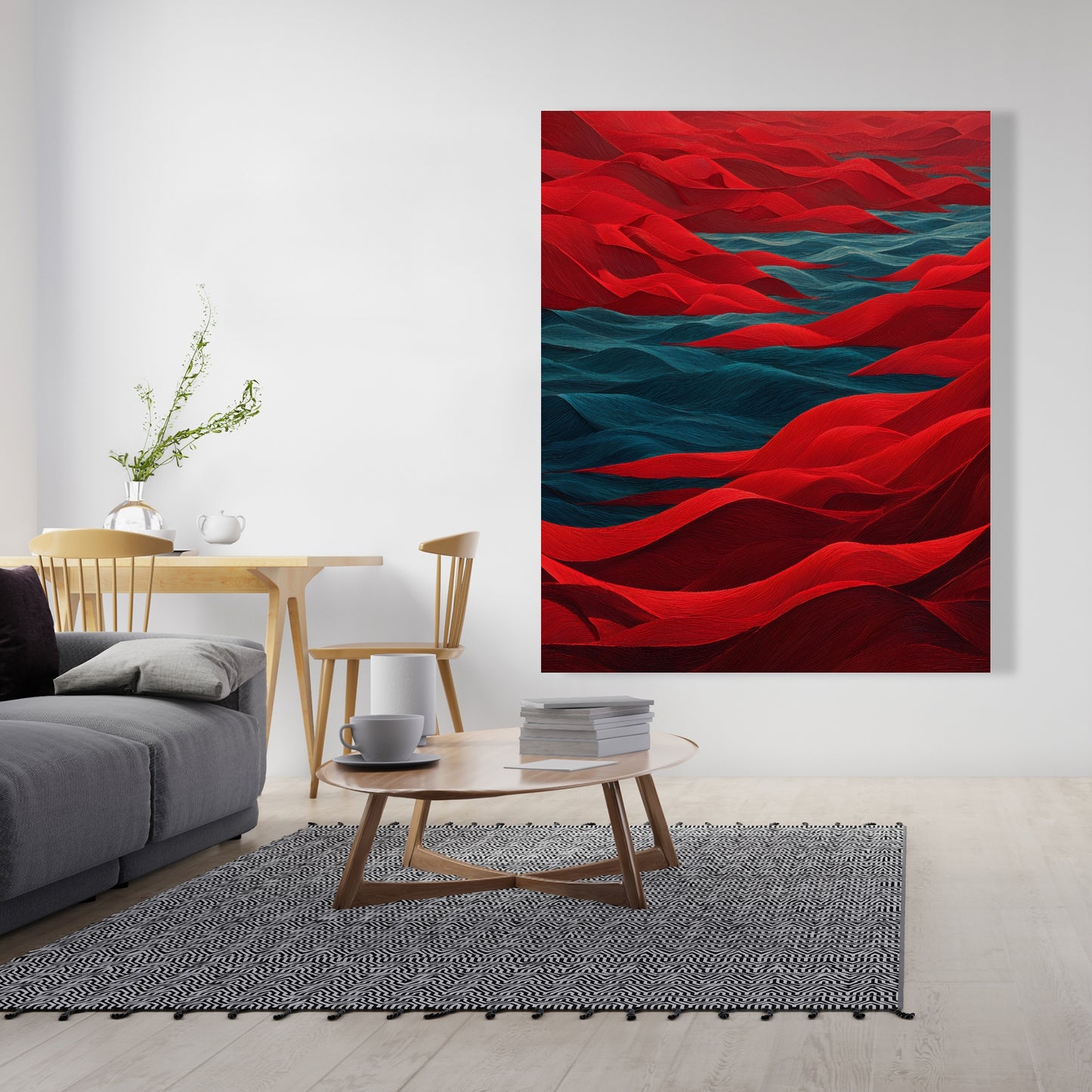 Red Sea - Red Canvas Art for Stunning Home Decor