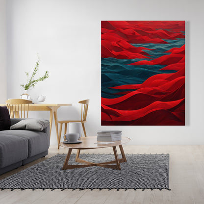 Red Sea - Red Canvas Art for Stunning Home Decor