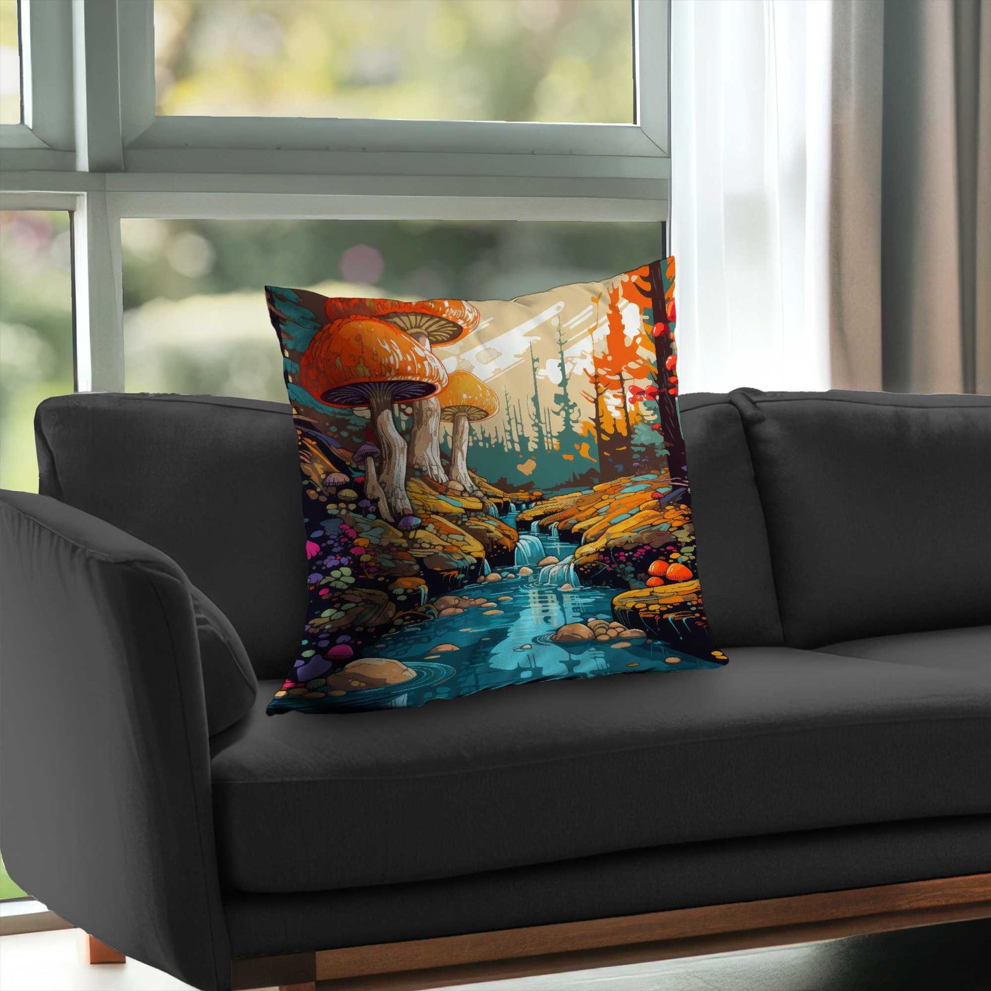 Coussin décoratif en sergé de polyester Wisdom Inbound | Décoration d'intérieur élégante