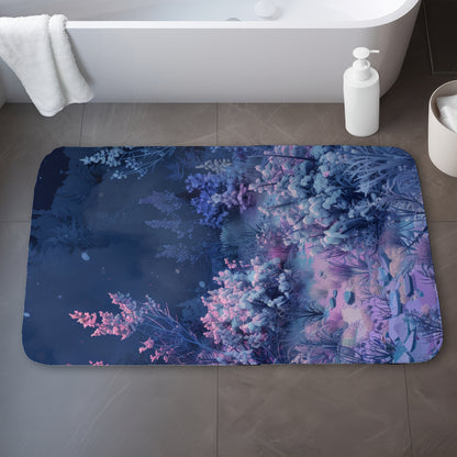 Cold Night Blue Bath Mat for Cozy Home Decor | Soft & Stylish