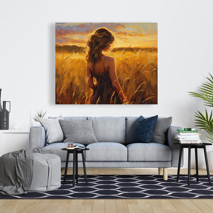 Warm field - 32"x32" Canvas