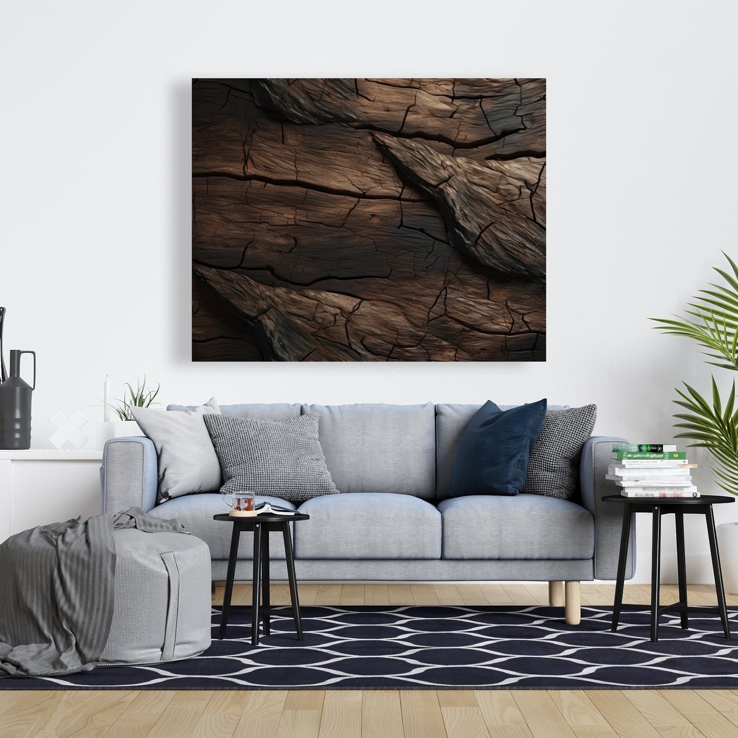 Brown wood - 32"x32" Canvas