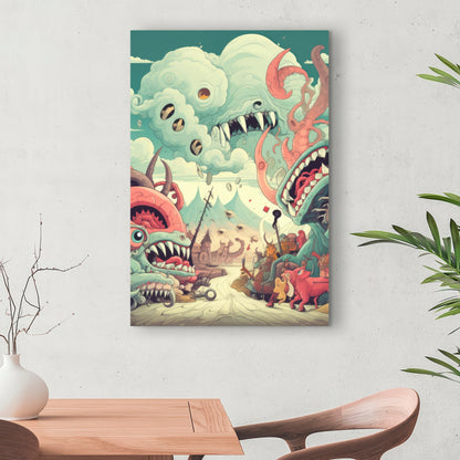 Unimaginable Coral Canvas - Stunning Home Decor Artwork