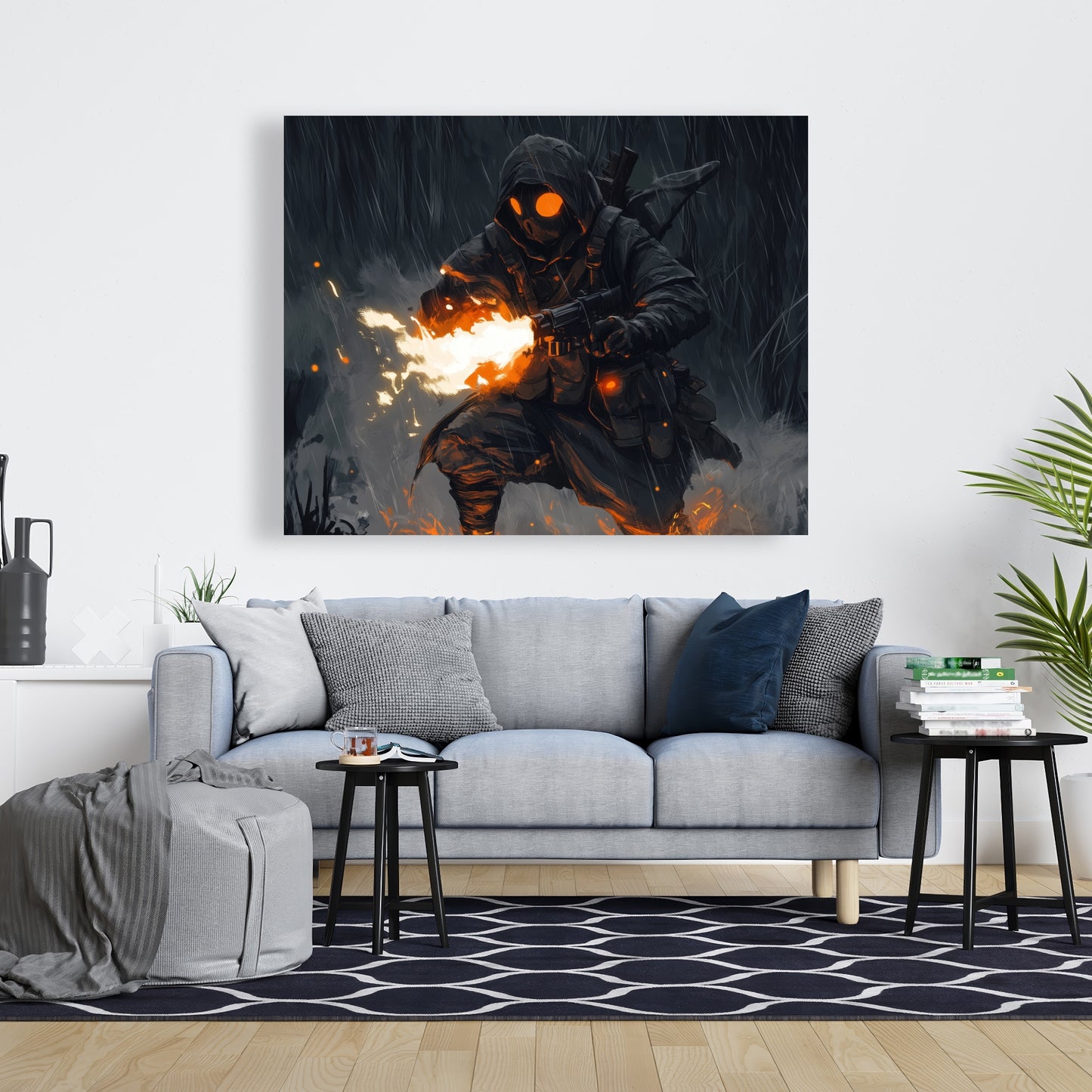 Scorch White Canvas - Stylish Home Decor for Any Space