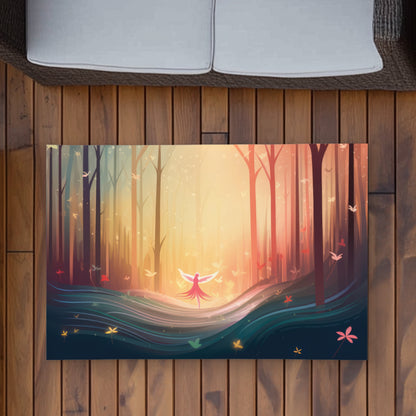 Enchanted Coral Outdoor Area Rug | Stylish Home Decor