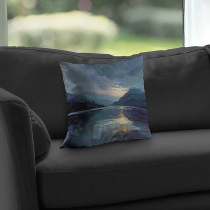 Obscure Poly Twill Throw Pillow - Stylish Home Decor Accent