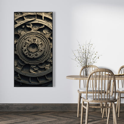 Cycles - 36"x36" Framed canvas
