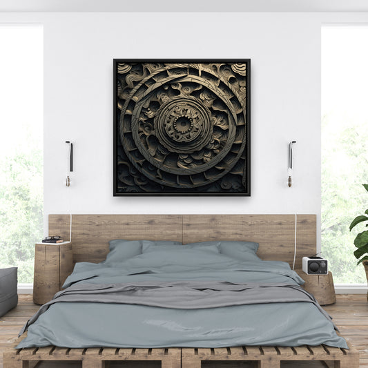 Cycles - 36"x36" Framed canvas