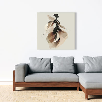 Classy silhouette - 32"x32" Canvas