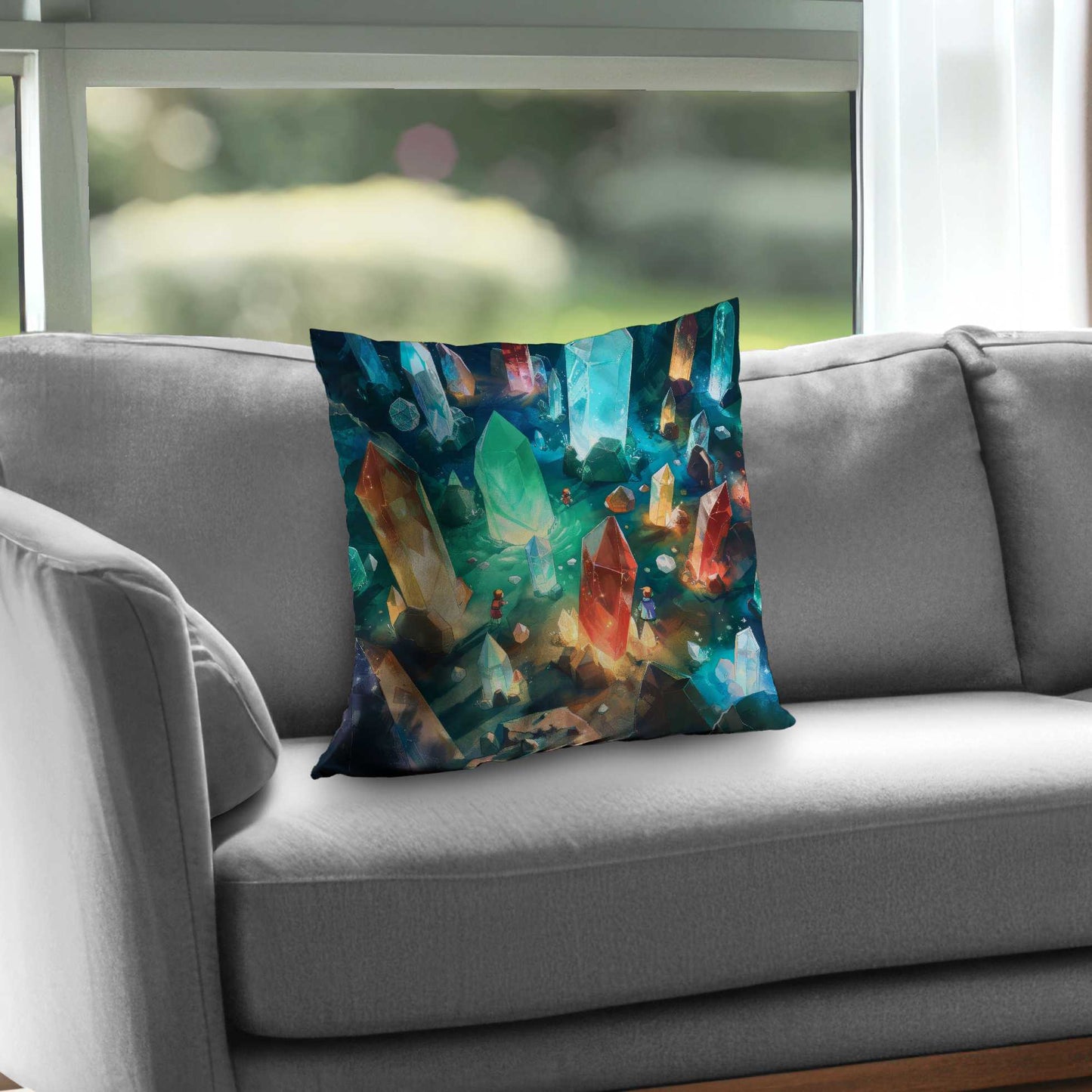 The Quest Poly Twill Throw Pillow - Stylish Home Decor
