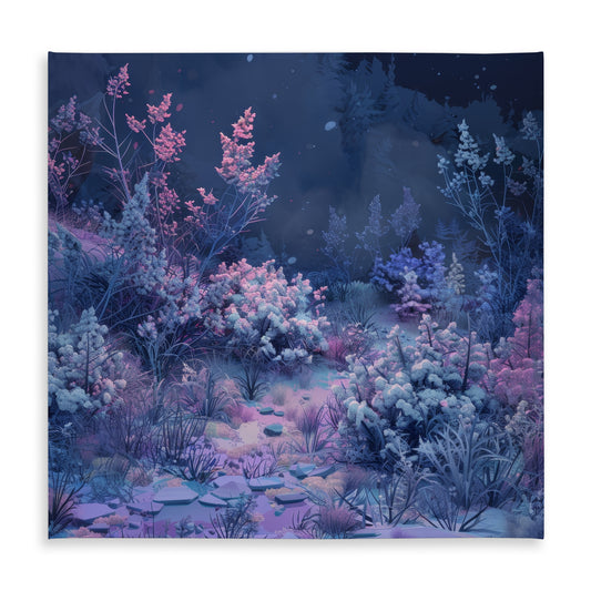 Cold Night Pink Indoor/Outdoor Tablecloth for Home Decor