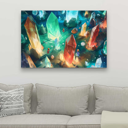 The Quest - Turquoise Canvas Wall Art for Home Decor