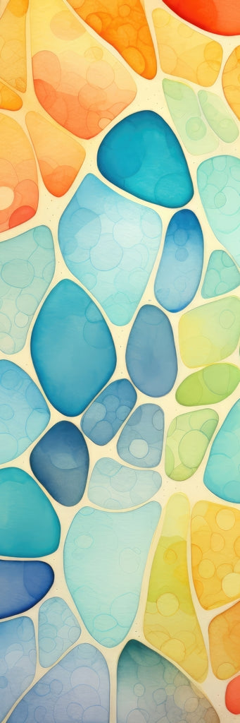 Blobs - Framed Canvas - Print on demand