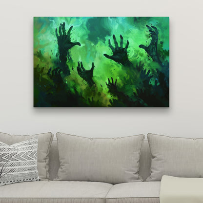 Hands of despair - 32"x32" Canvas