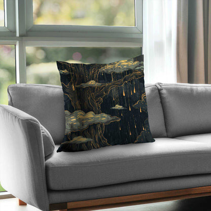 Goopy Black Poly Twill Throw Pillow Insert for Home Decor
