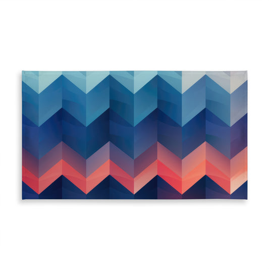 Heat Waves Red Indoor Outdoor Tablecloth for Home Decor