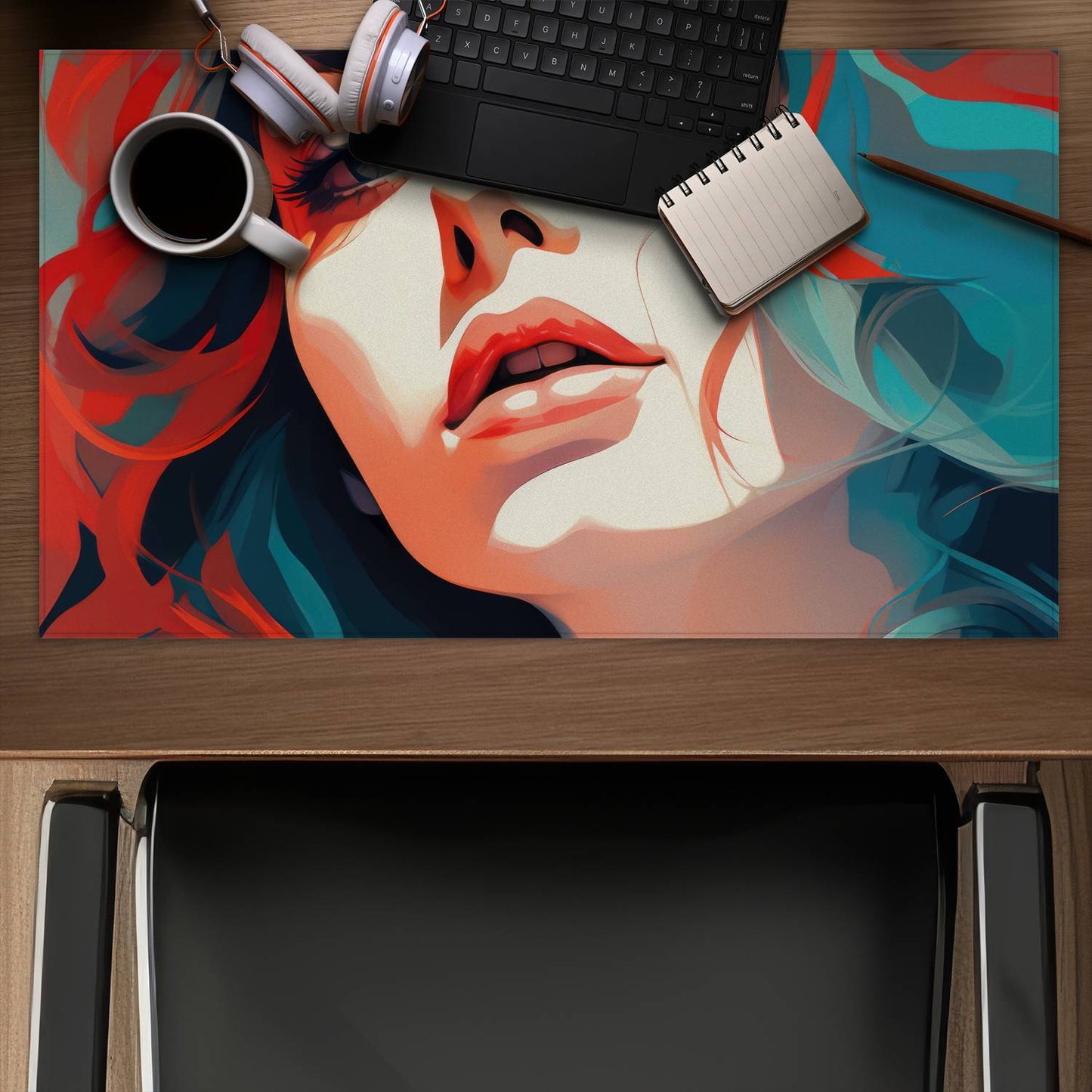 Dangerous lips - Desk Mat