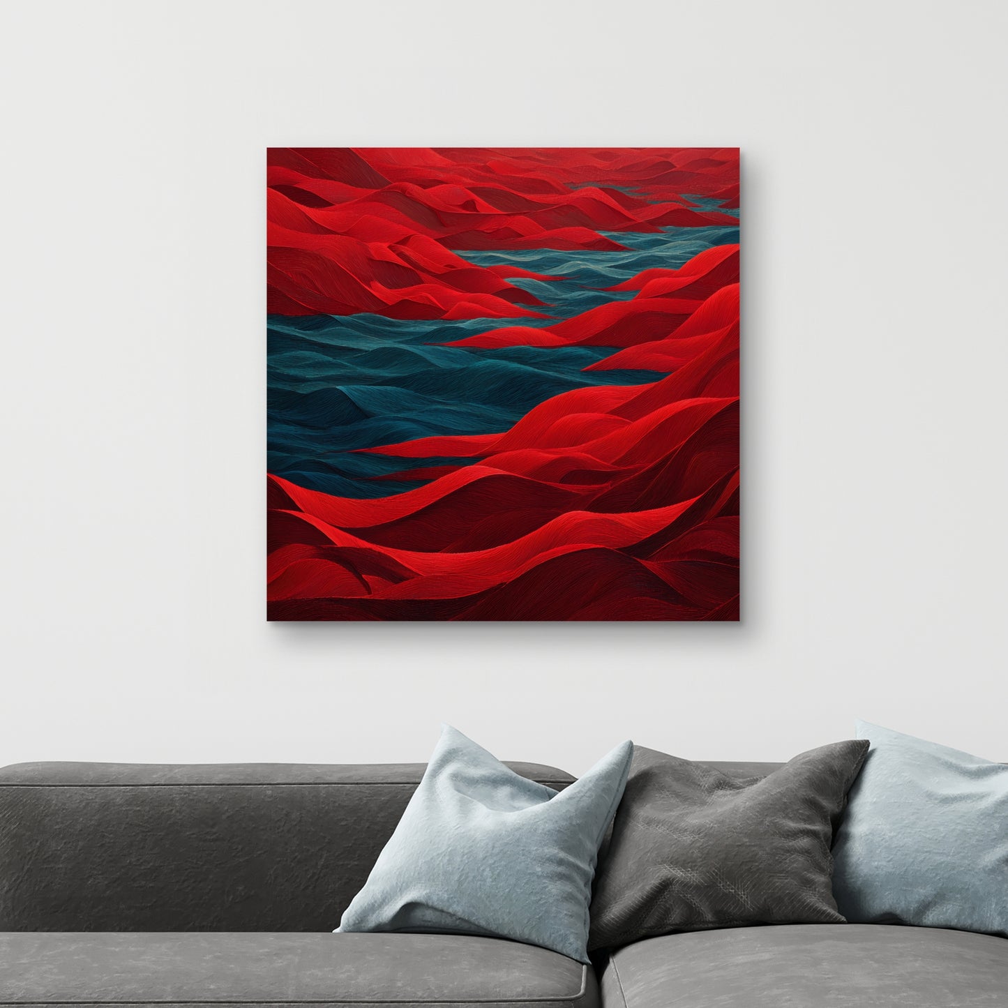 Red Sea - Red Canvas Art for Stunning Home Decor