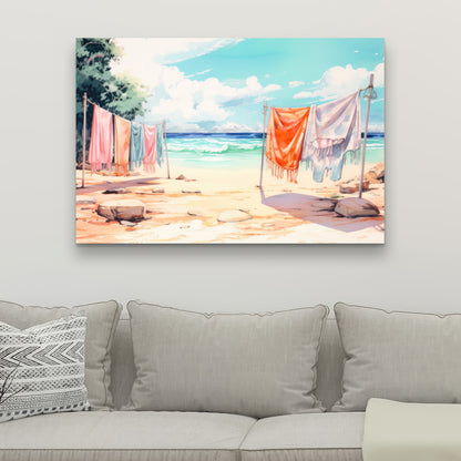 Sunny side Orange Canvas | Bright Home Decor Accent