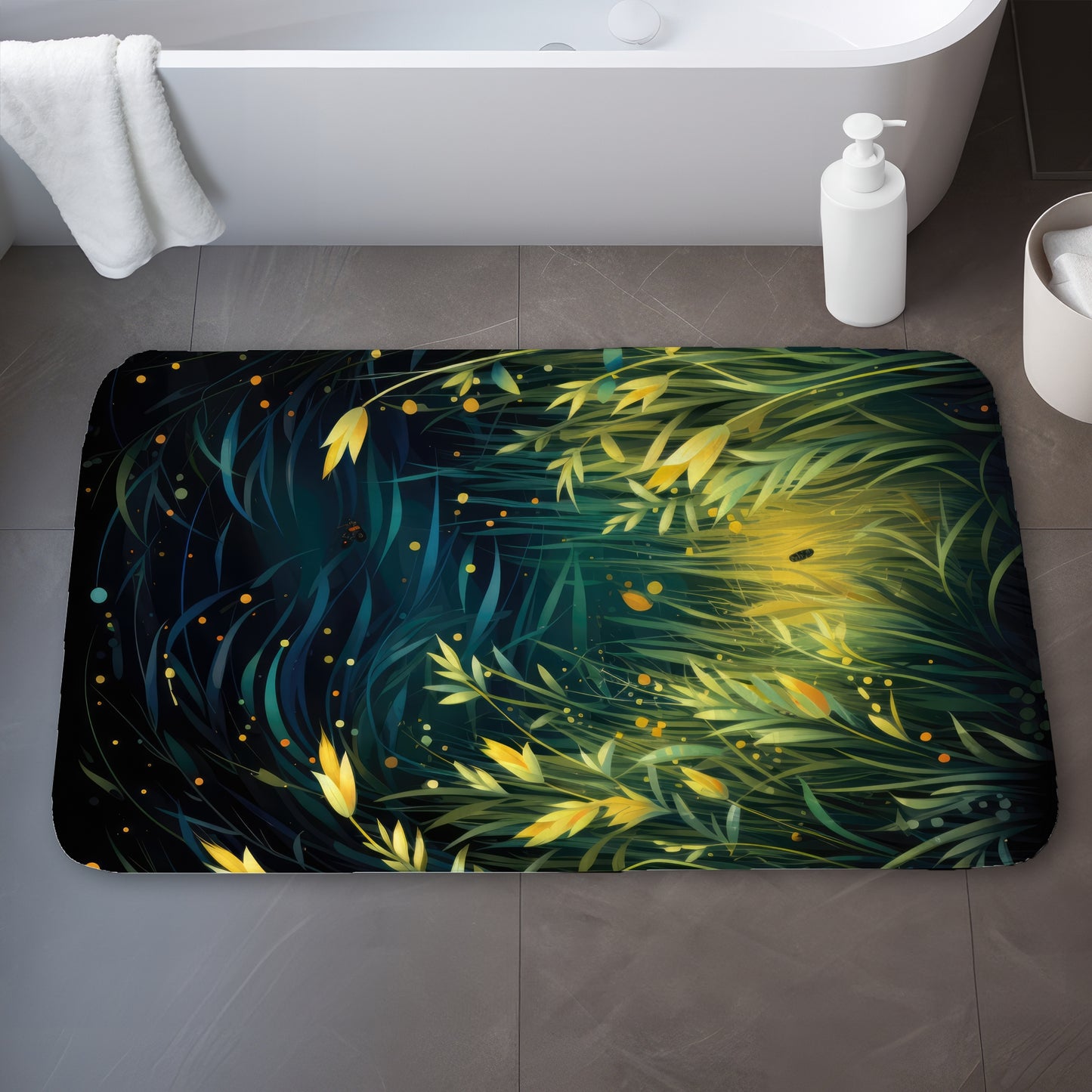Lit plains - 17"x24" Bath mat