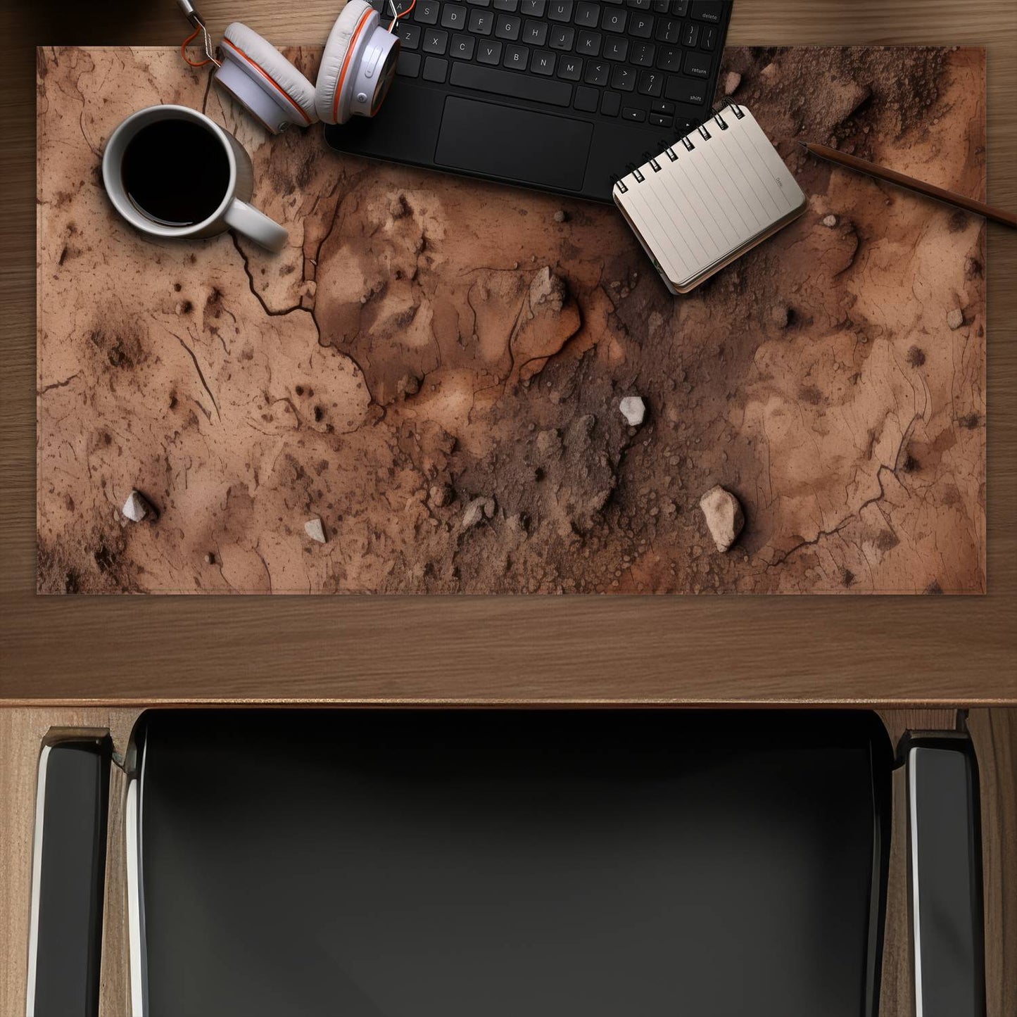 Mud and stones - Desk mat - Print on demand