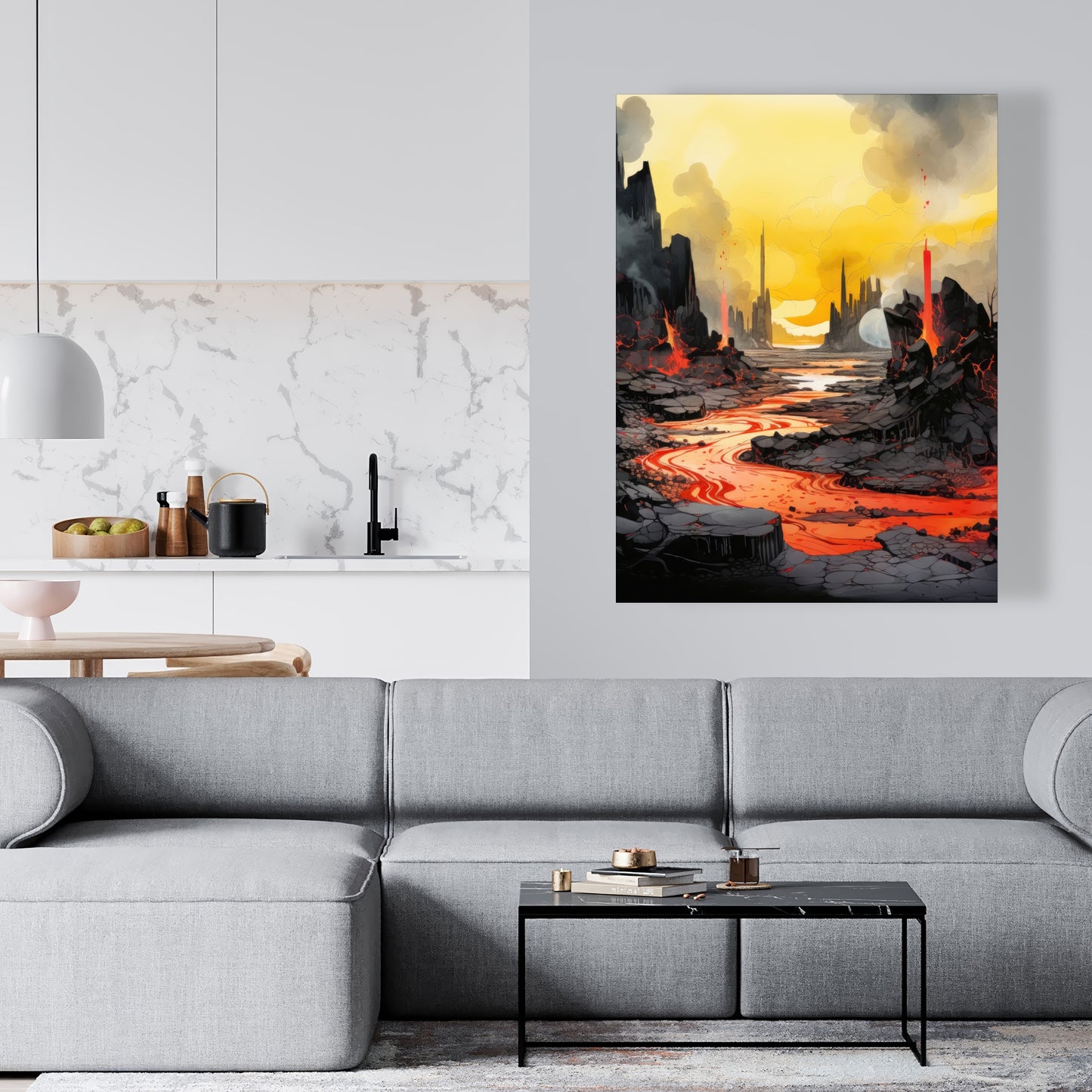 Charred - 32"x32" Canvas