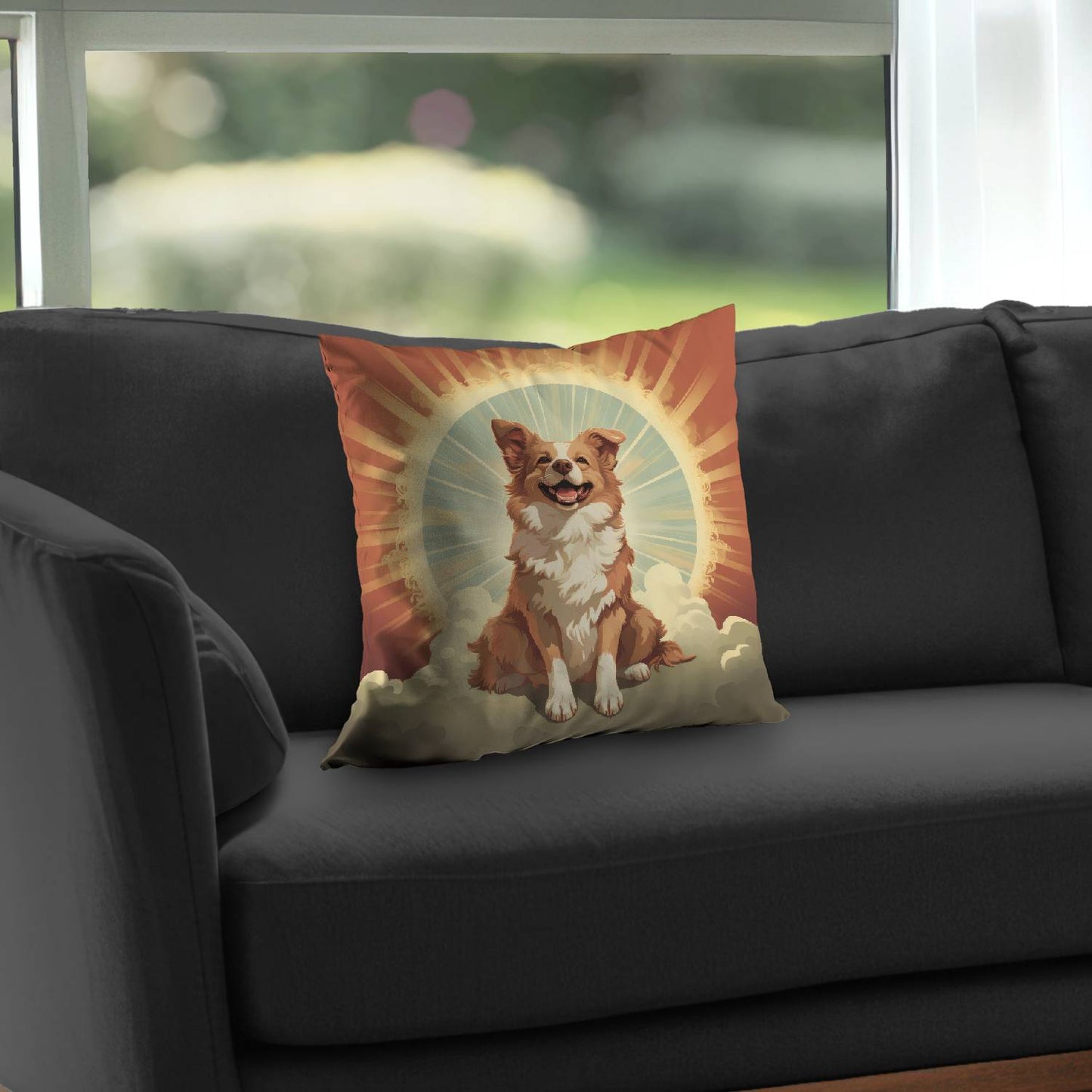 Pats and smiles - Throw pillow - Print on demand