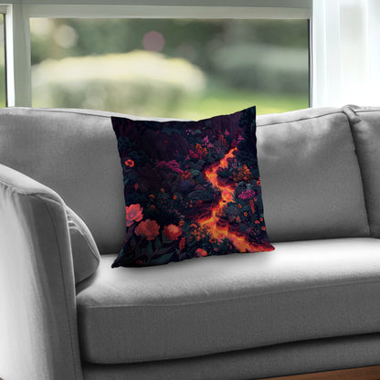 Flowing magma - Throw Pillow