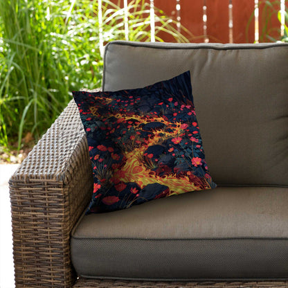 Dodging Nature Black Poly Twill Throw Pillow Insert | Decor