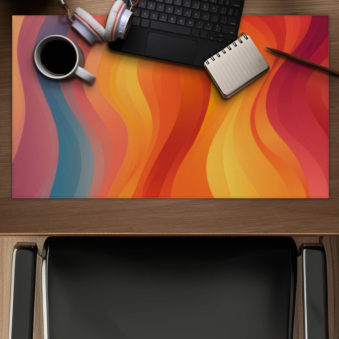 Sunset flow - Desk mat - Print on demand