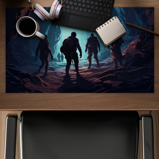 Secret society White gaming mat for stylish home decor