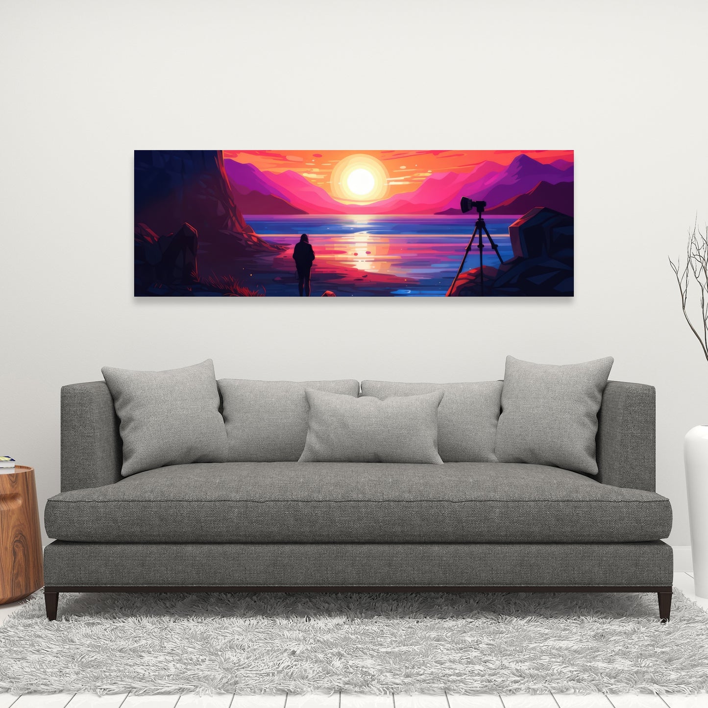 Solitude - Yellow Canvas Art for Home Decor | Modern Design