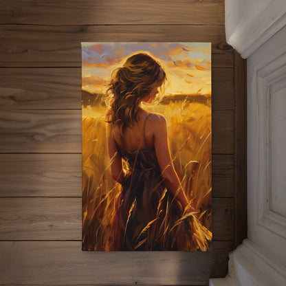 Warm Field Yellow Indoor Outdoor Door Mat | Home Decor