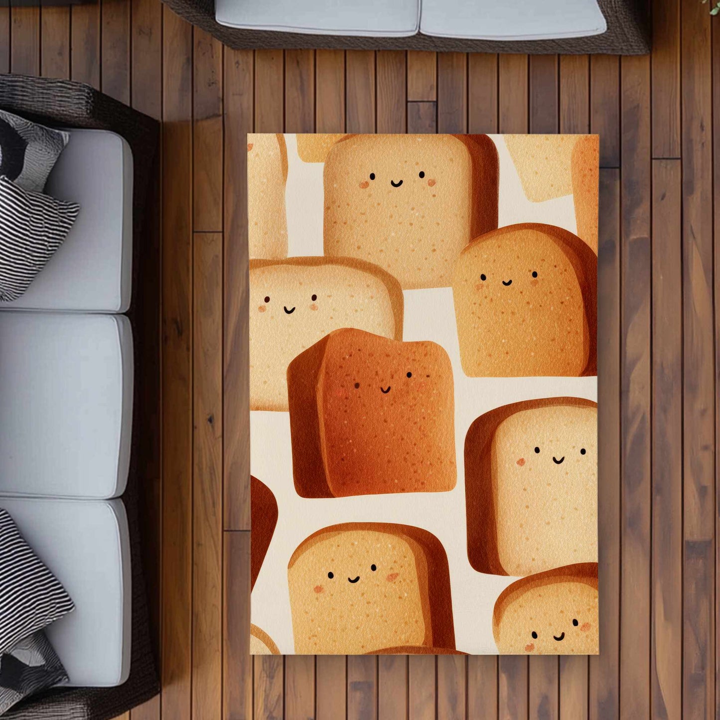 Tapis d'extérieur Toasty Smiles | Décoration d'intérieur durable