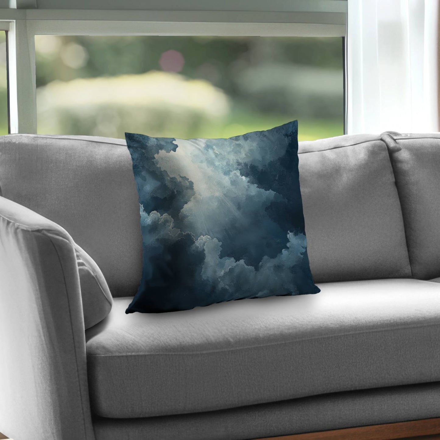 Coussin décoratif Afterglow en sergé de polyester - Accessoire de décoration confortable pour la maison