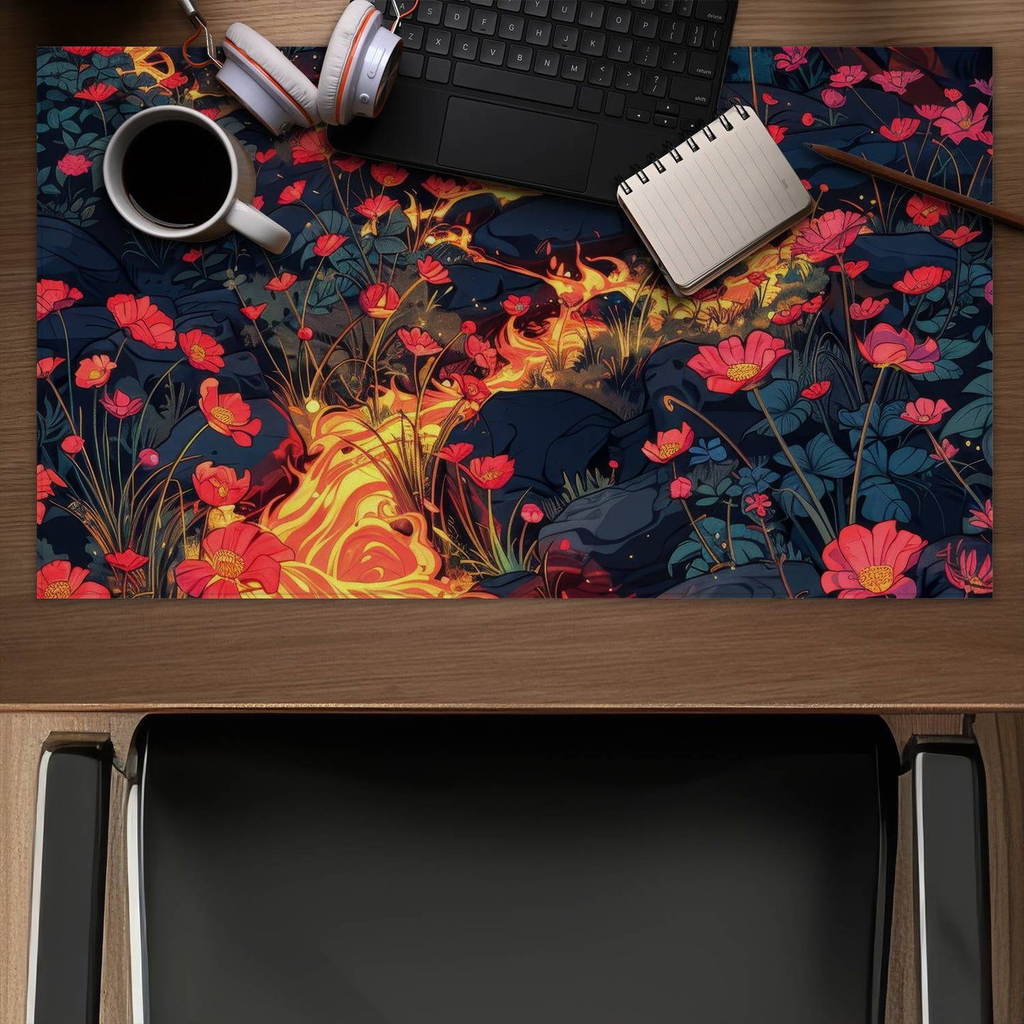 Dodging nature - Desk mat - Print on demand