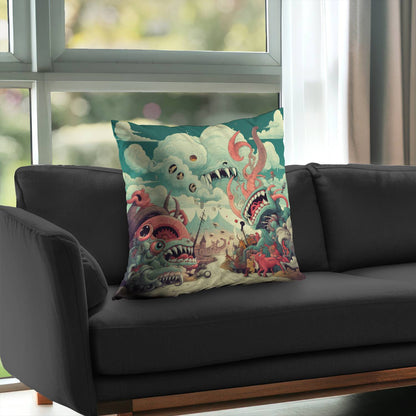 Unimaginable Red Poly Twill Throw Pillow Insert for Home Decor