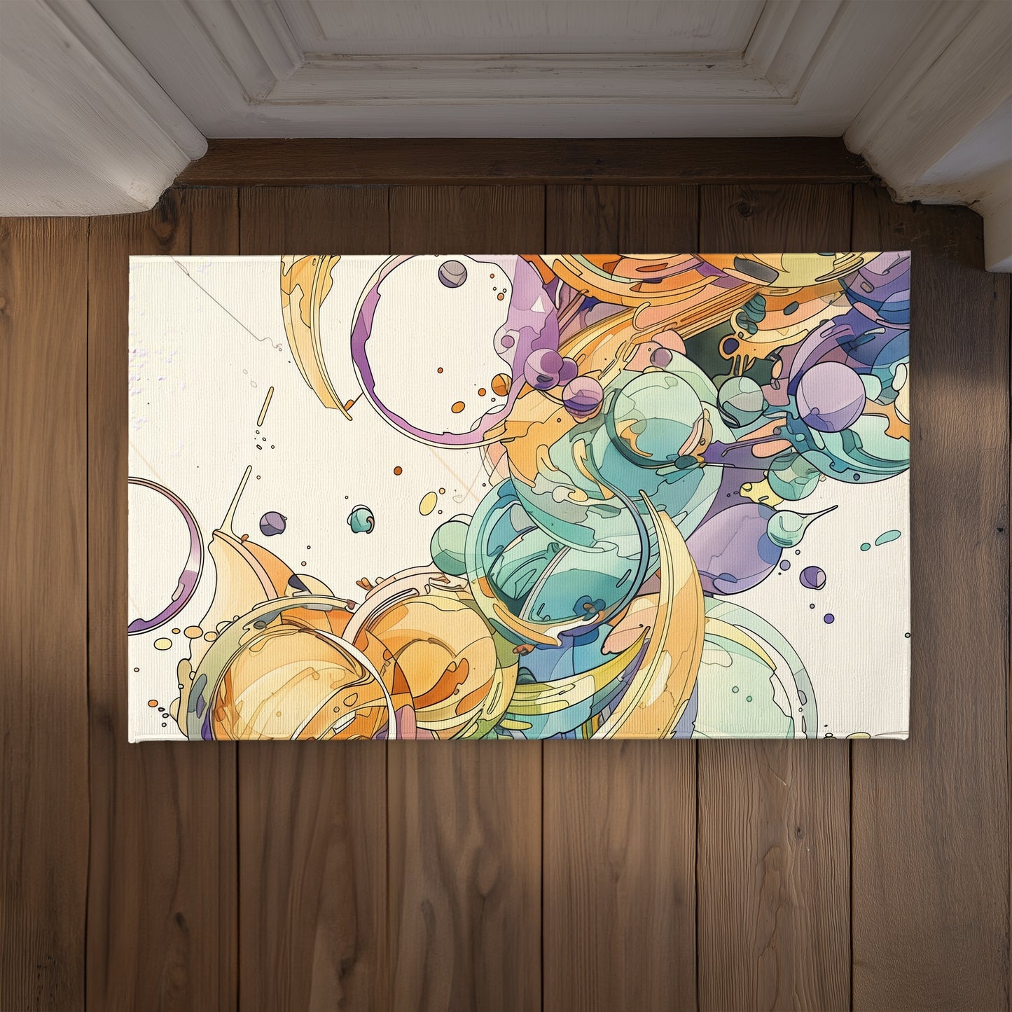 Plan Purple Indoor Outdoor Door Mat - Stylish Home Decor