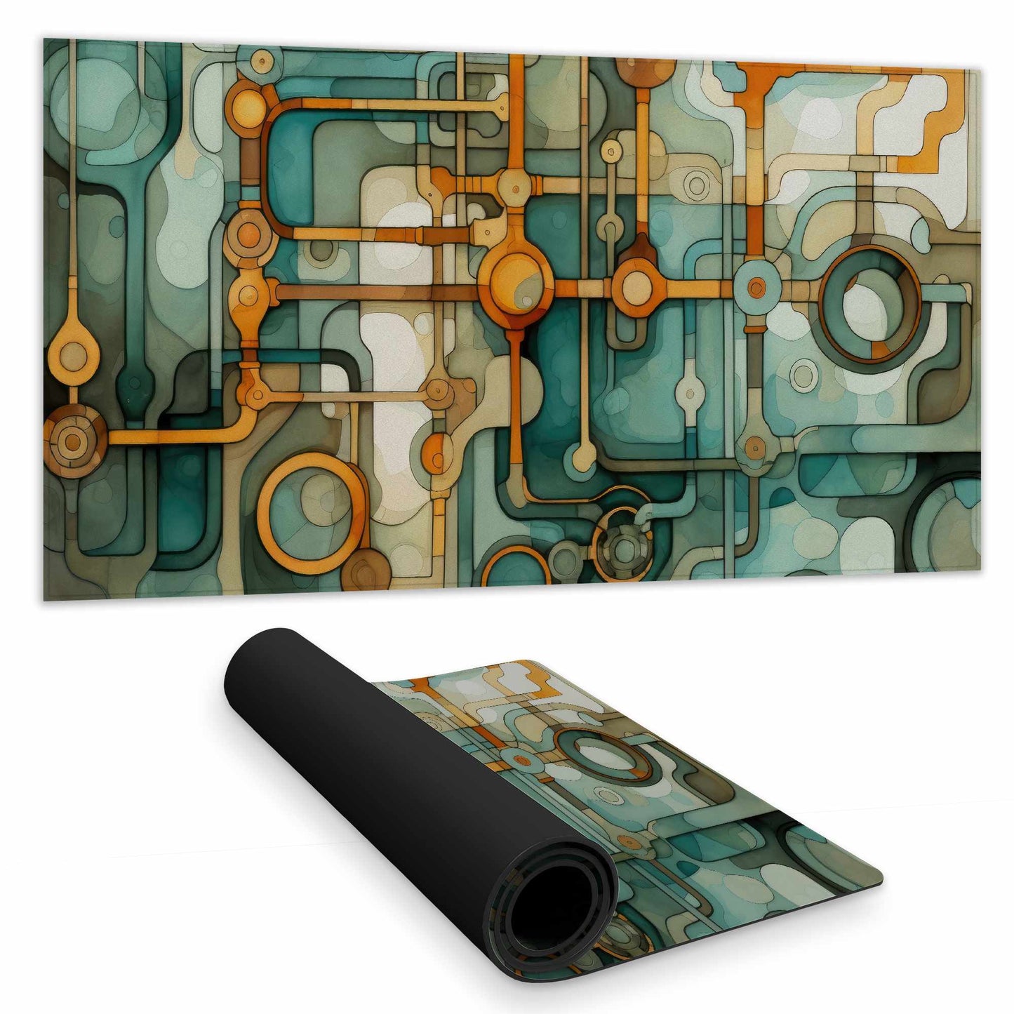 Turns and Bends Desk Mat | Stylish Home Decor Desk Accessory