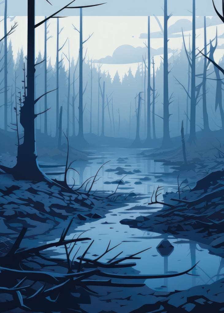 Dead Lands Blue Bath Mat - Stylish Home Decor Essential