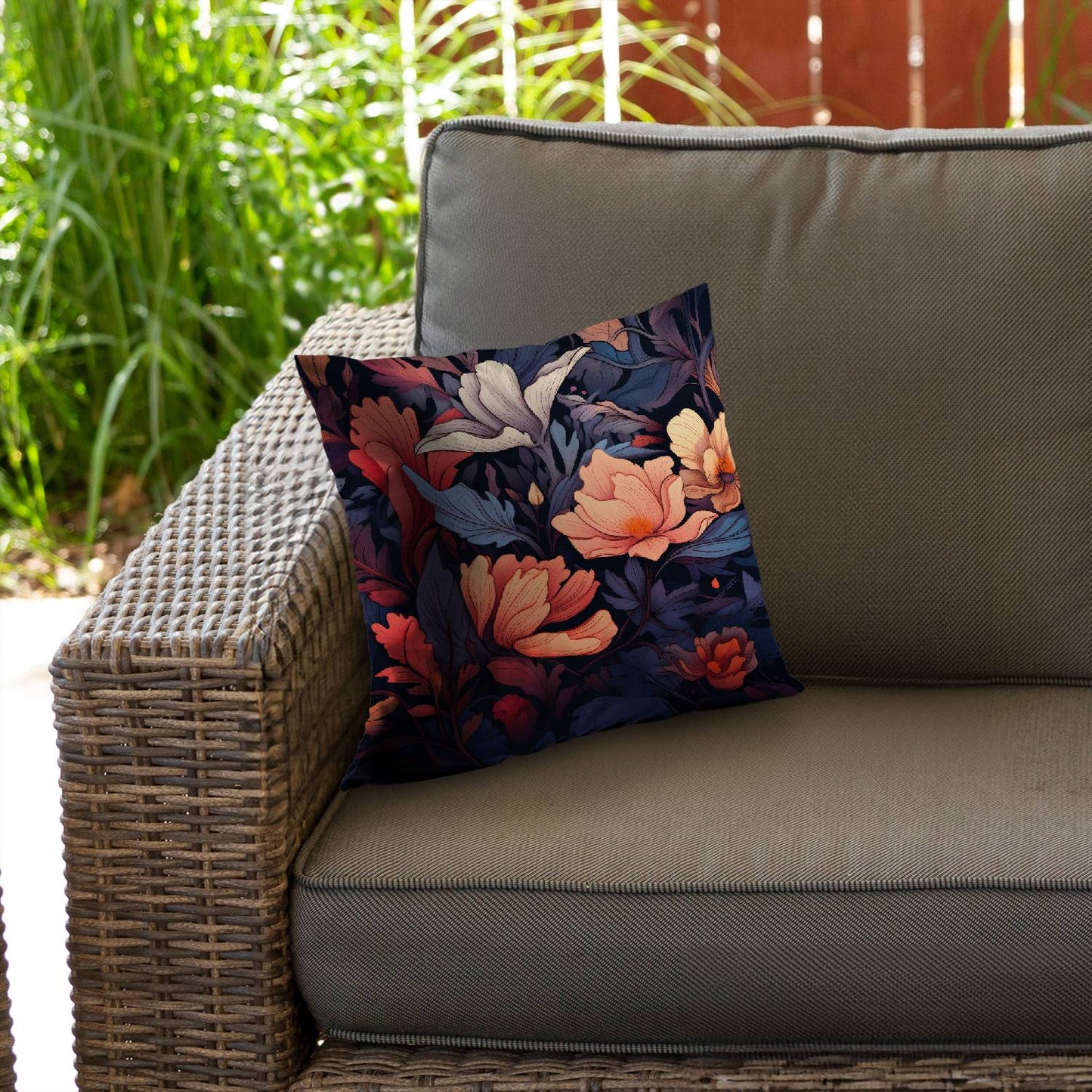 Blooming uninterrupted - Throw pillow - Print on demand