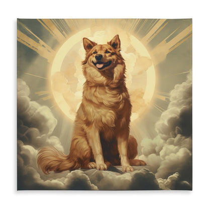 Man's Best Angel White Tablecloth - Indoor Outdoor Home Decor
