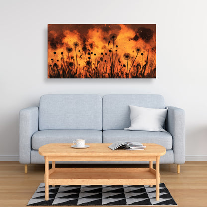 En feu - Toile 32"x32"